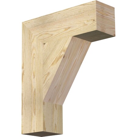 Ekena Millwork Traditional Block Rough Sawn Bracket, Douglas Fir, 6"W x 20"D x 24"H BKT06X20X24TRA05RDF